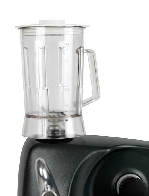 Ankarsrum Original Mixer: The blender container has a 5-cup capacity, which is perfect for making smoothies for two, or blending soup in batches.