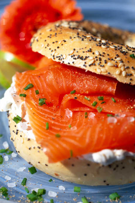 Flavored Cream Cheese: We were fascinated to learn that the tradition of eating bagels with cream cheese and lox grew out of another well-loved breakfast: Eggs Benedict.