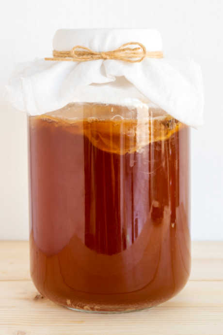 Brewing Kombucha: Kombucha’s primary ingredients are tea, water, and sugar, but it’s the SCOBY -- symbiotic culture of bacteria and yeast -- that transforms these ingredients from sweet tea into kombucha.
