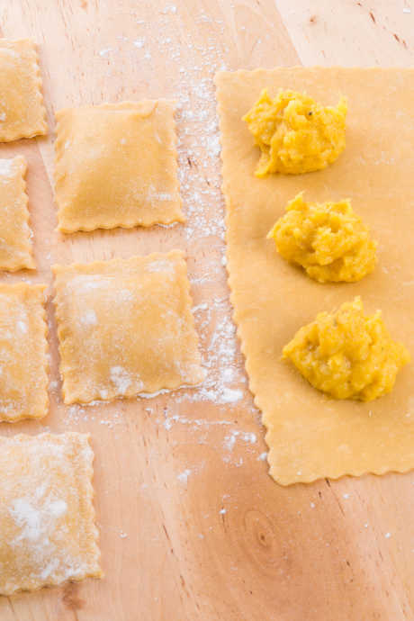 Ravioli Fillings: Roast butternut squash with oil and garlic, then puree with Parmesan and pine nuts for a delicious ravioli filling.