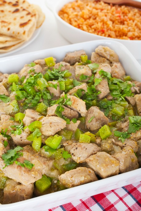 Chile verde is a classic dish featuring Hatch green chile peppers.