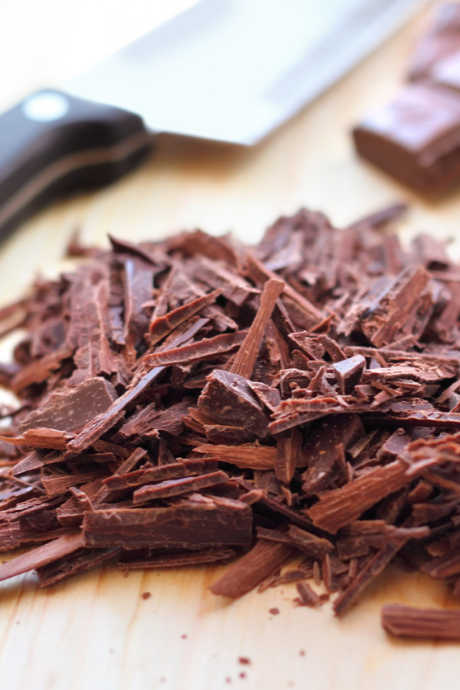 Hot Chocolate Tips: If you want pure melted chocolate, don't use cocoa powder or chocolate chips. Instead, chop solid chocolate bars as finely as possible.