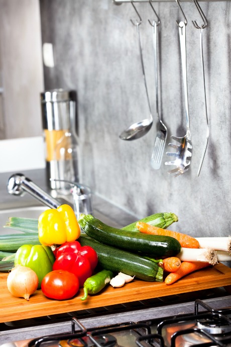 Kitchen Organization: Think about how and where you work in the kitchen, and the items you use. Then make a point to store things accordingly.