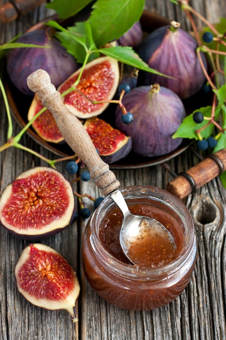 Choose fresh figs that are soft but not mushy, with a stem that doesn't wiggle much. Store them covered in the refrigerator until you're ready to use them.