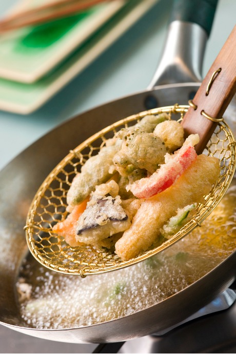 Vegetable Tempura: Because you are deep frying these vegetables, you will need a suitable container such as a wok or deep cast iron pan.