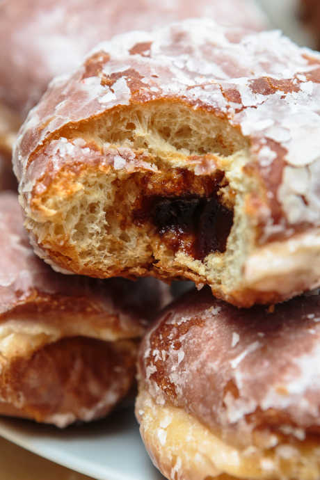 Pączki came about in the Middle Ages as a means of consuming eggs, butter, sugar, and lard before Lent.