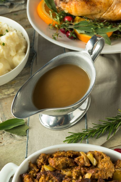 Gravy is actually one of the fastest and easiest elements of Thanksgiving dinner. If you can make a roux, you can make gravy from scratch. And while gravy isn't the prettiest of all the foods on your table, it just might be the most flavorful.