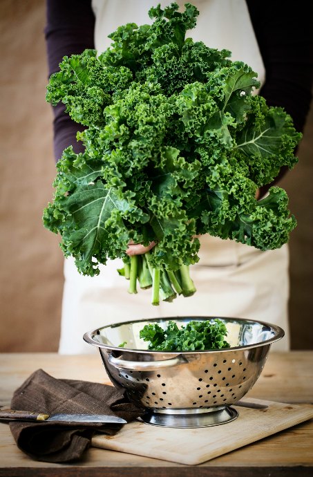 Soup is a smart way to get kids to eat more greens, like kale.