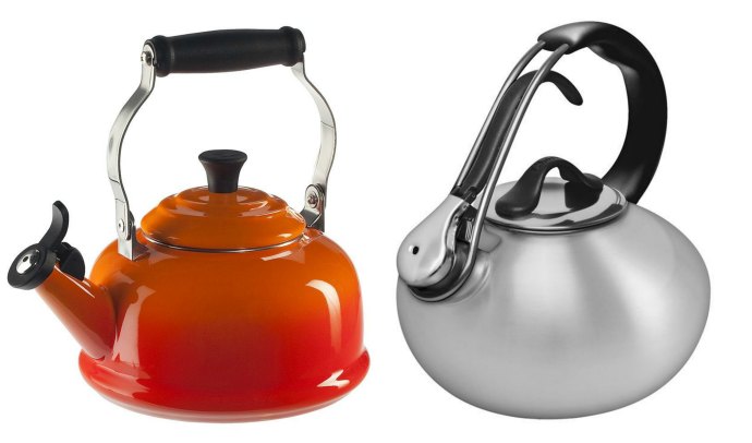 For traditional decor, check out Le Creuset tea kettles, and for more modern sensibilities, we like the selection from Chantal.