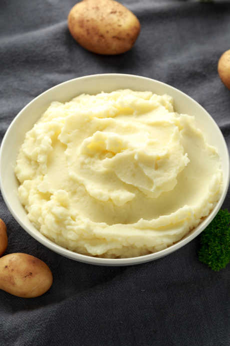 Why Use a Food Mill? Mashed potatoes made with a food mill are fluffier, without any lumps.