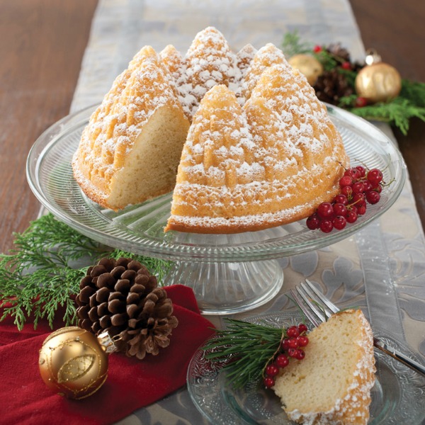 Bundt Cake Pans: The Nordic Ware Pine Forest Bundt cake pan works for all winter celebrations, especially as you head into the new year.