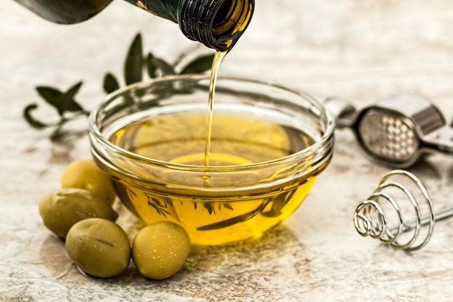 Olive Oil vs. Vegetable Oil: Olive oil has a distinctive taste. Use it when you want that taste to complement your dish.