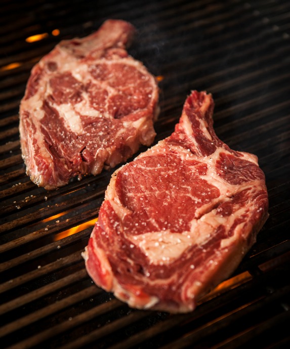 Cuts of Beef: Ribeye steaks come from the rib primal cut. They are tender, well-marbled, and flavorful.