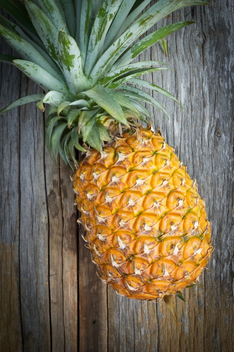 When choosing a pineapple, look for gold extending upward from the base. The more gold on your pineapple, the sweeter it will be.