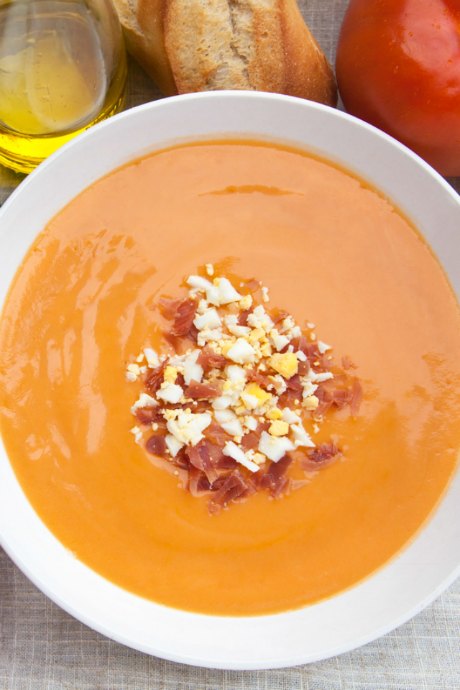 Cold Soups: Salmorejo is a Spanish soup that is similar to gazpacho. 