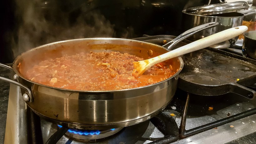 Do You Need a Sauté Pan? The straight sides of a sauté pan are more effective at keeping liquids — broth, oil, or sauce — from splashing outside the pan.