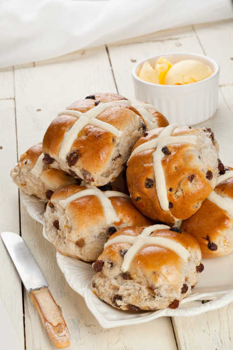 Hot Cross Buns: You can serve hot cross buns plain or toasted with butter. But you can also jazz them up with a variety of non-traditional toppings.