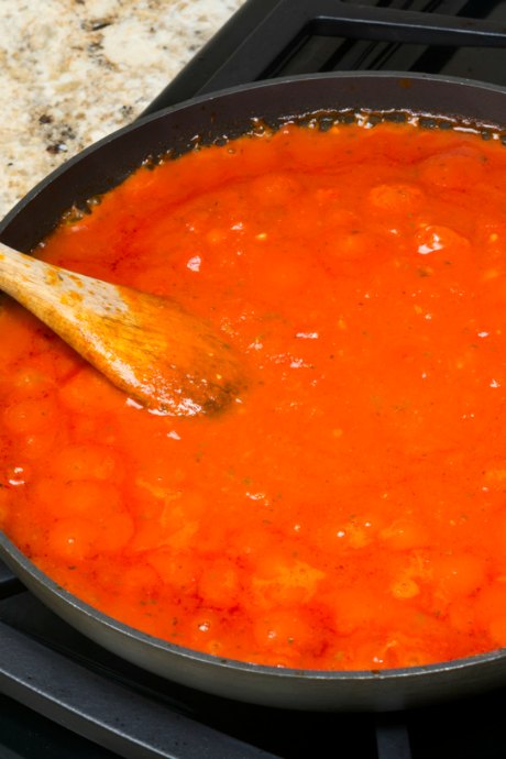 How to Cook Pasta: Have your sauce hot and ready for the pasta on another burner. That's where your pasta is going to go after you drain it.