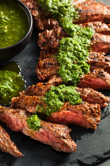 Cuts of Beef: Skirt steak comes from the plate primal cut. It's well-known for deep, rich flavor.