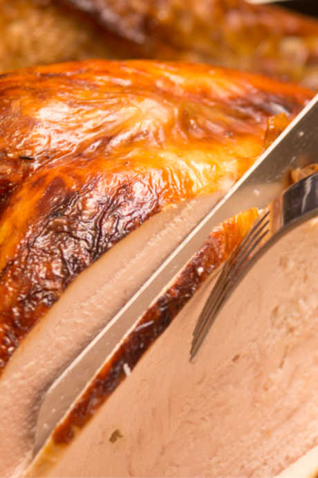 Why Brine Turkey: Brining helps your turkey retain moisture so it’s more tender when you slice and serve it.