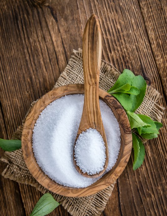 Stevia isn’t like aspartame or saccharin — it’s made from the leaves of the stevia plant, so it’s not an artificial sweetener. However, unlike other sugar substitutes that are used in their natural form, stevia leaves are processed to extract the sweetener.