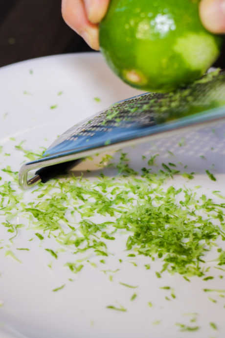 A grater or zester, especially ones from Microplane, will come in handy when zesting limes.